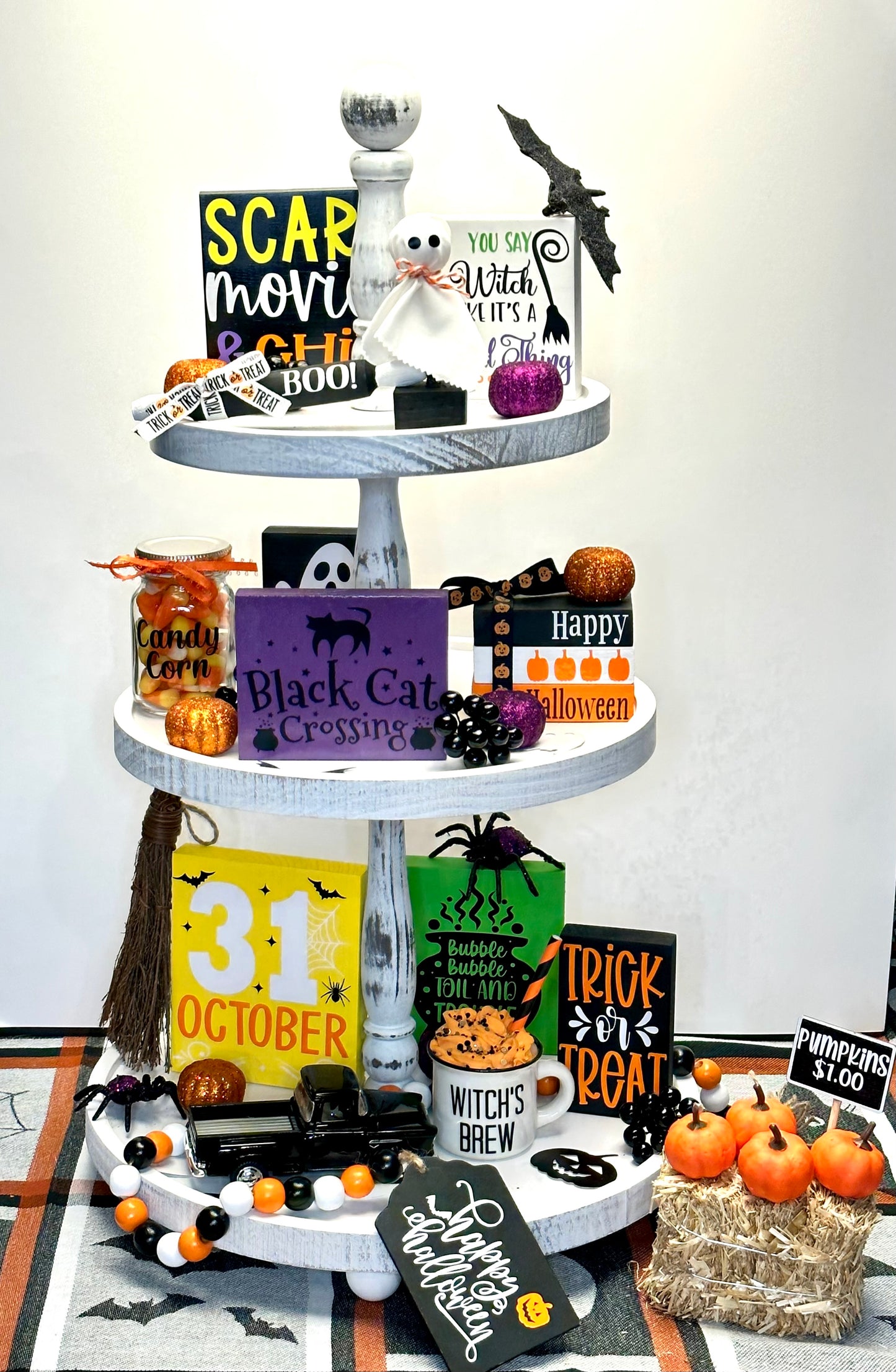 Halloween Tiered Tray Decor