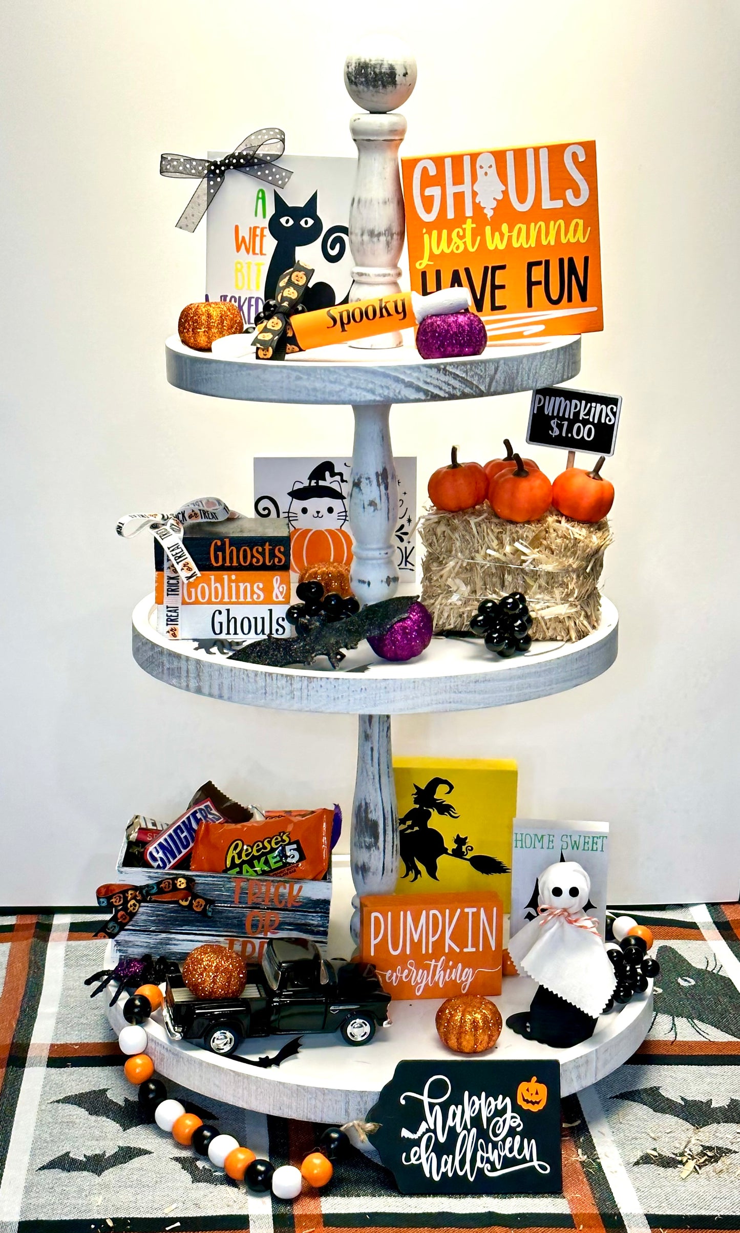 Halloween Tiered Tray Decor