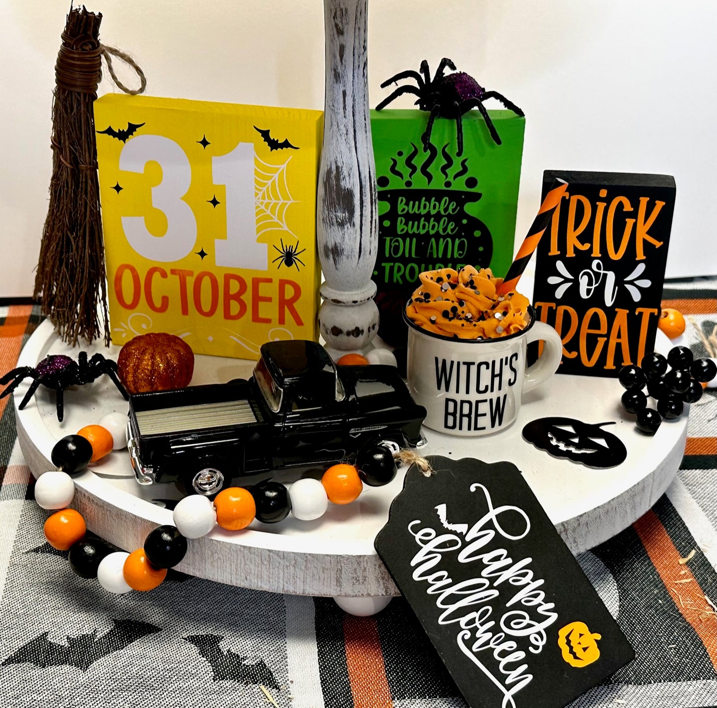 Halloween Tiered Tray Decor