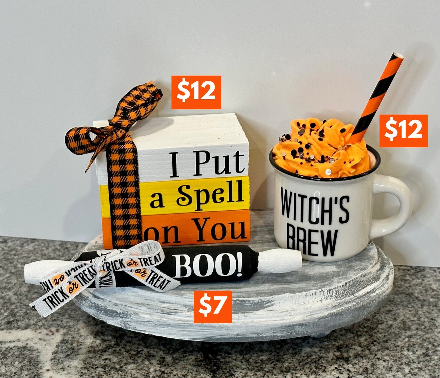 Halloween Tiered Tray Decor