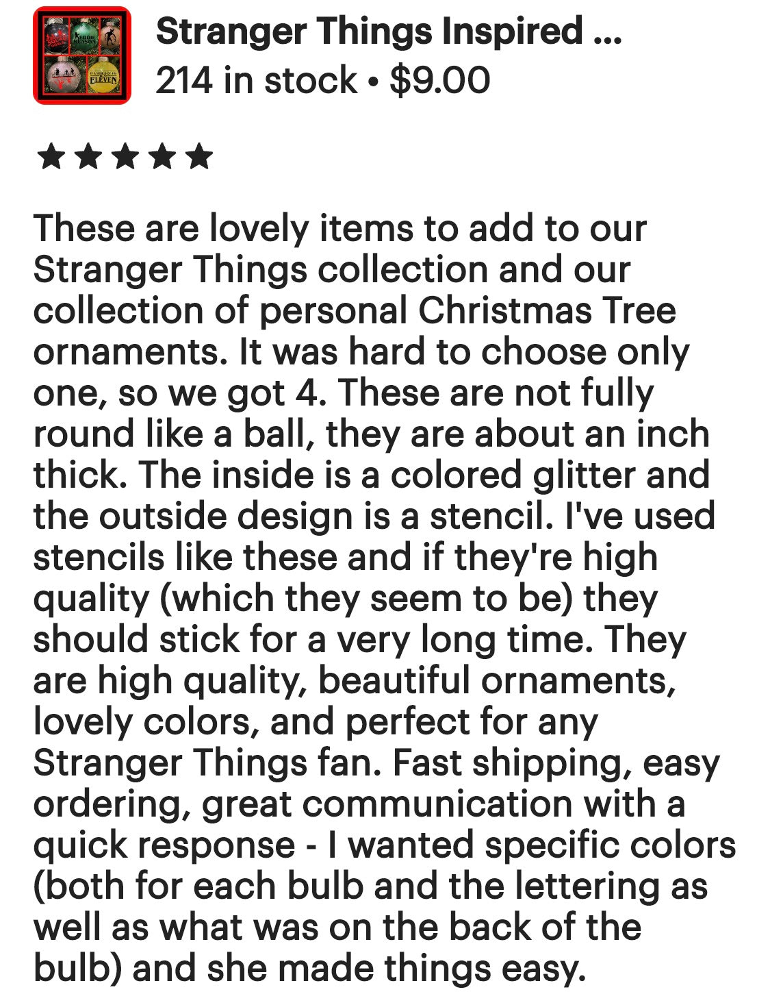Stranger Things Ornament