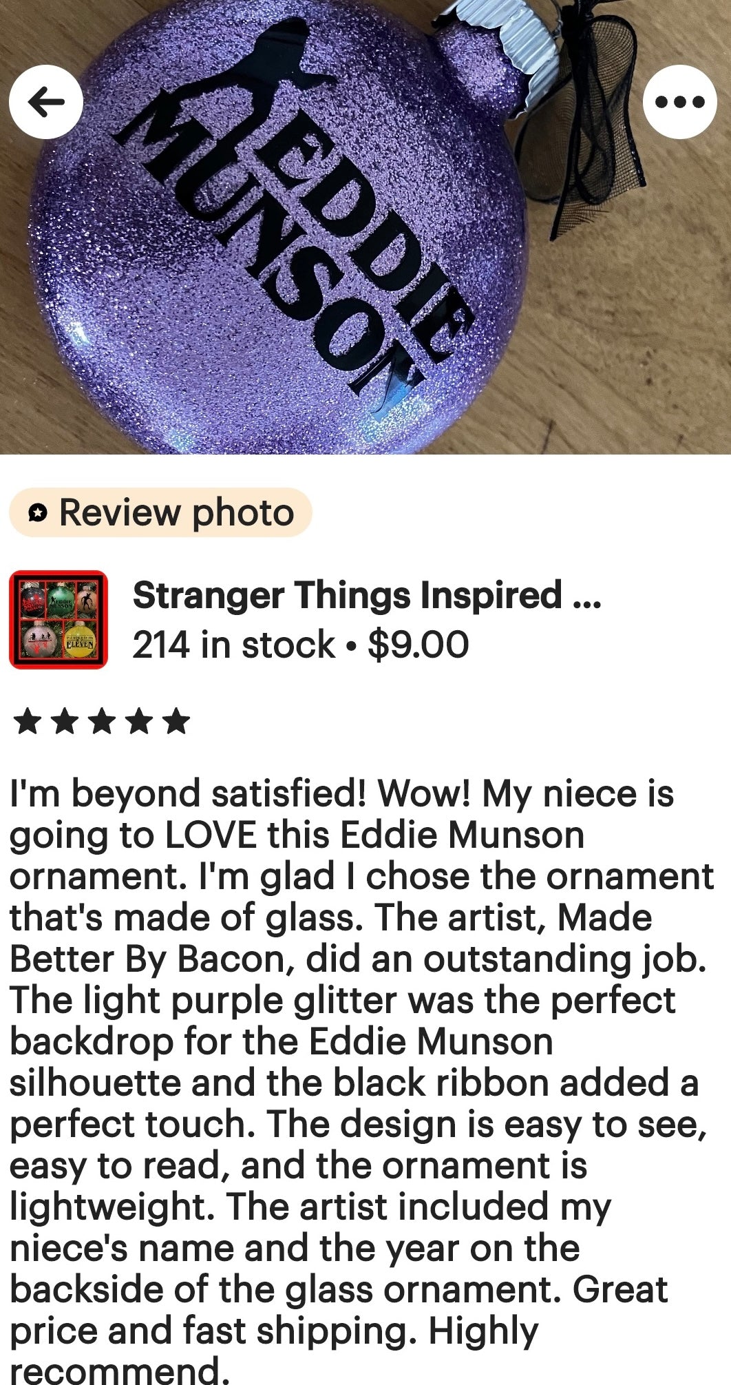 Stranger Things Ornament