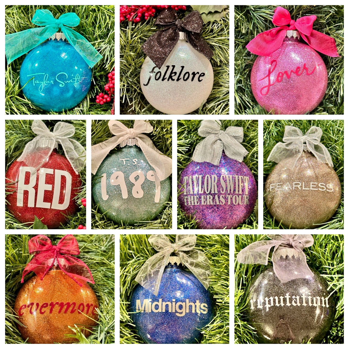 Taylor Swift Eras Ornaments