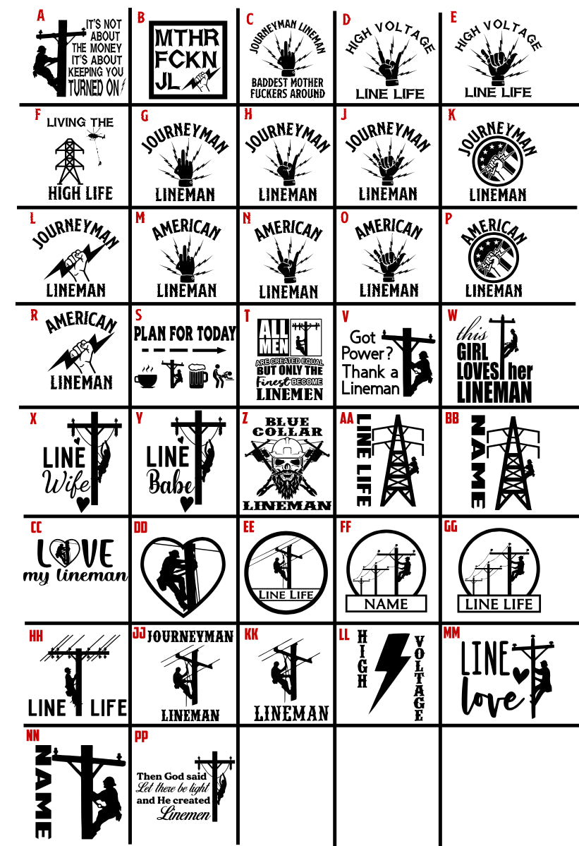 Lineman Sticker