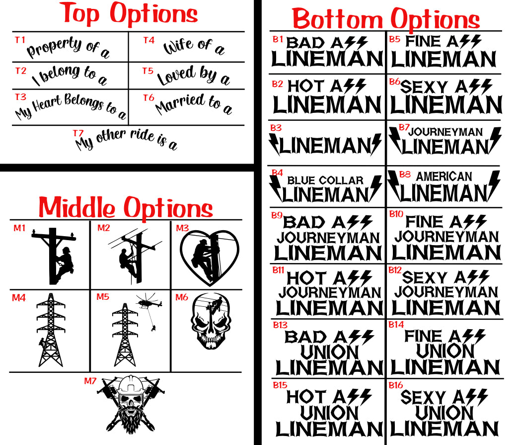 Lineman/Line Wife/Line Babe/Line Life Sticker