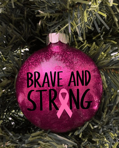 Breast Cancer Warrior Ornament