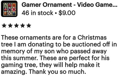 Video Game Ornament