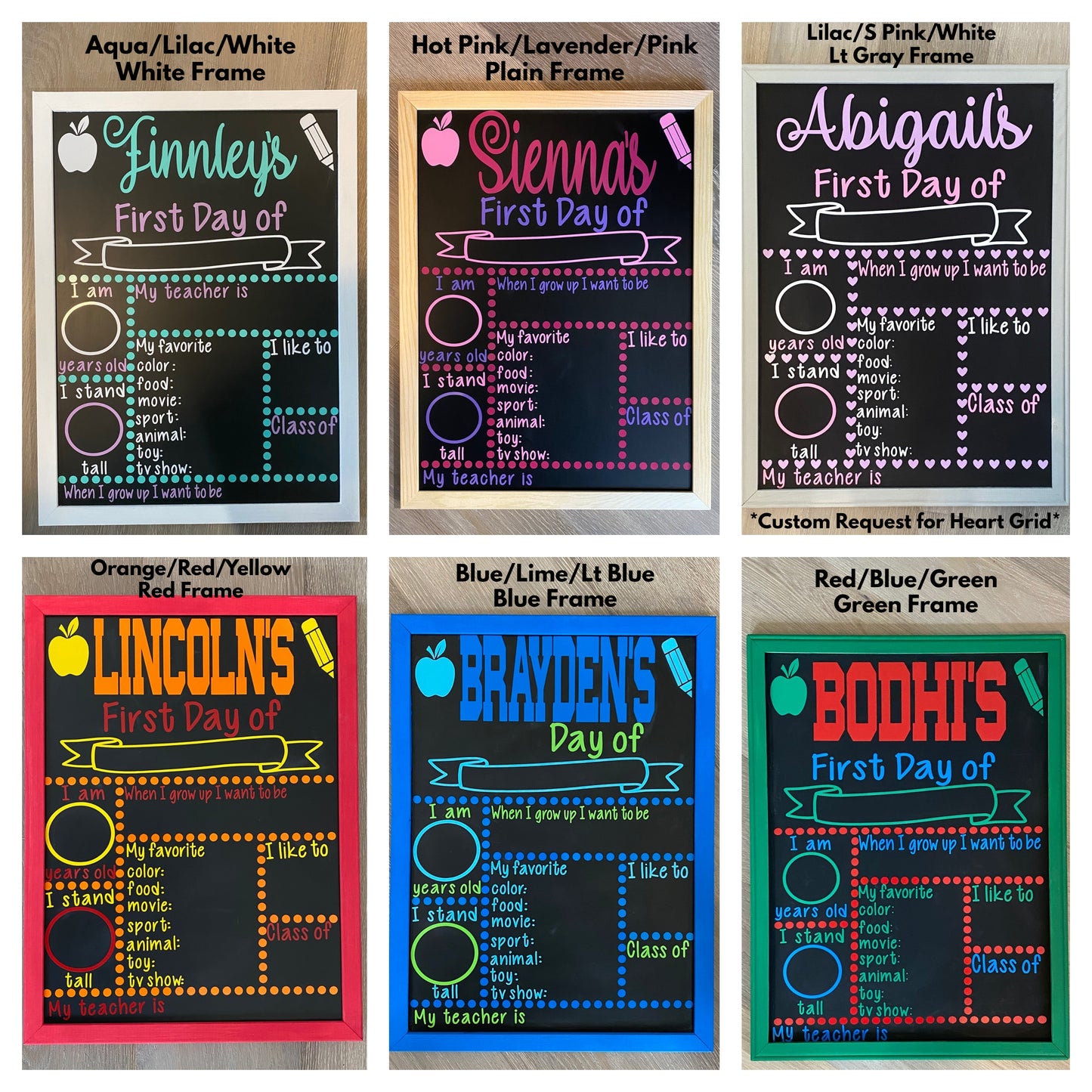 First/Last Day of School Chalkboard Sign